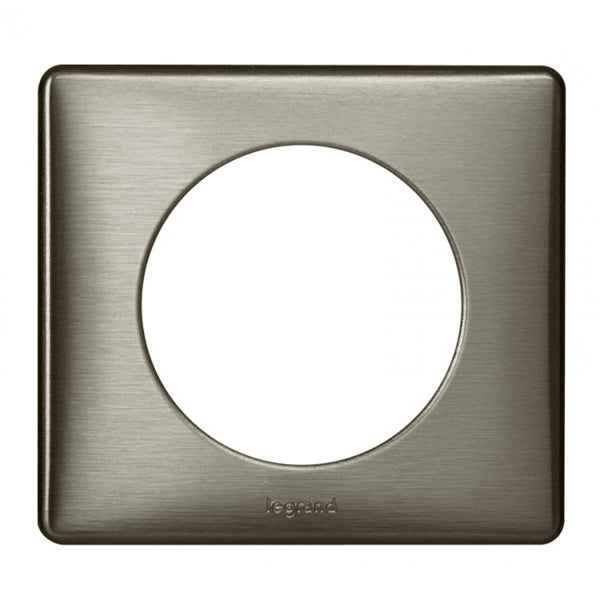 Céliane plaque métal 1 poste Tungstène - Legrand 068971