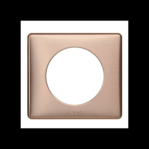 Céliane plaque métal 1 poste Copper - Legrand 068991