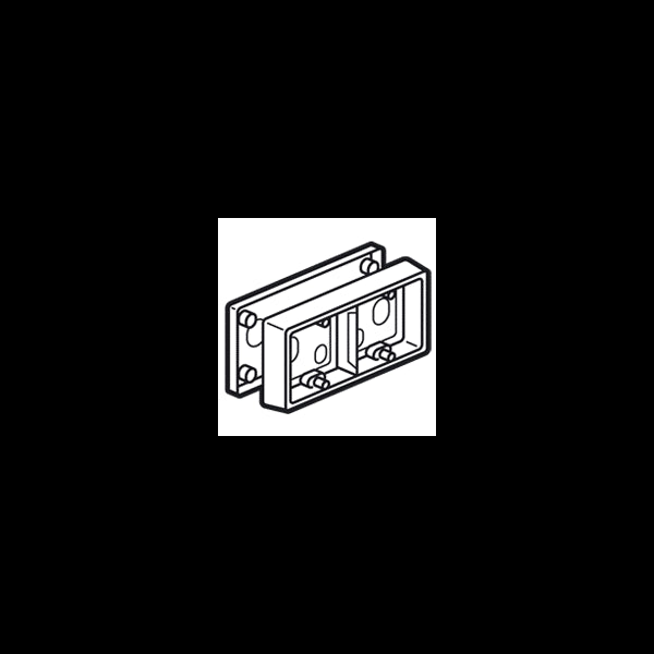 Cadre saillie Céliane 2 postes Horizontal/vertical Titane LEGRAND 080245