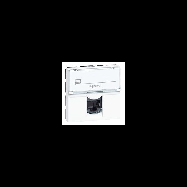 Prise RJ45 Programme Mosaic Catégorie 6 STP Blindage métal 2 modules Blanc LCS² LEGRAND 076566
