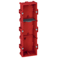 Boîte d'encastrement Batibox maçonnerie 3 postes 6/8 modules profondeur 40 mm 080143