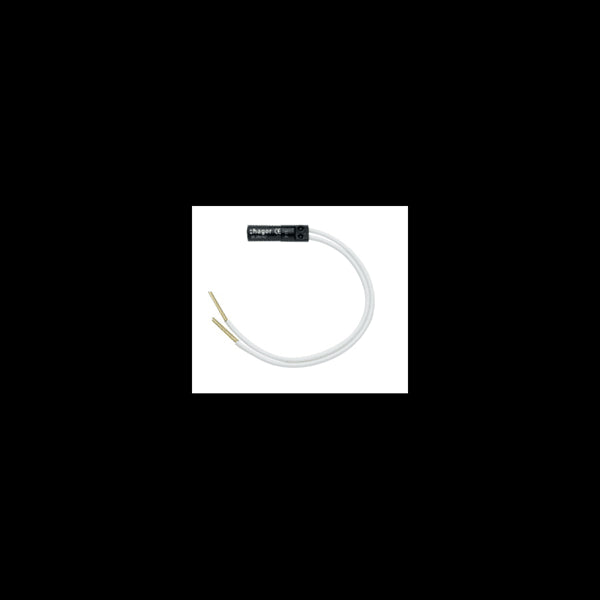 Ateha lampe à câbler 250 V 0,5 mA blanche Hager WJA692
