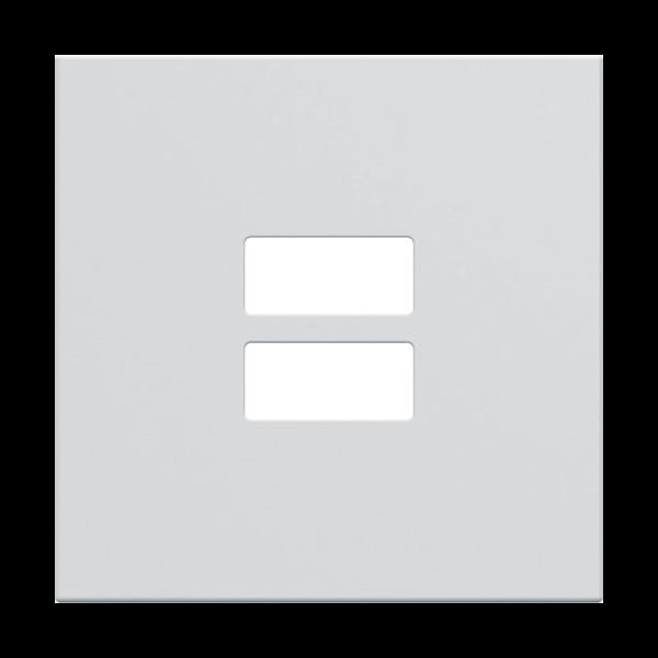 Hager Enjoliveur chargeur USB gallery pure WXD112B