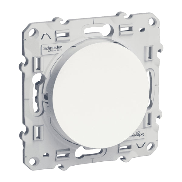 Schneider Odace bouton poussoir blanc - S520206