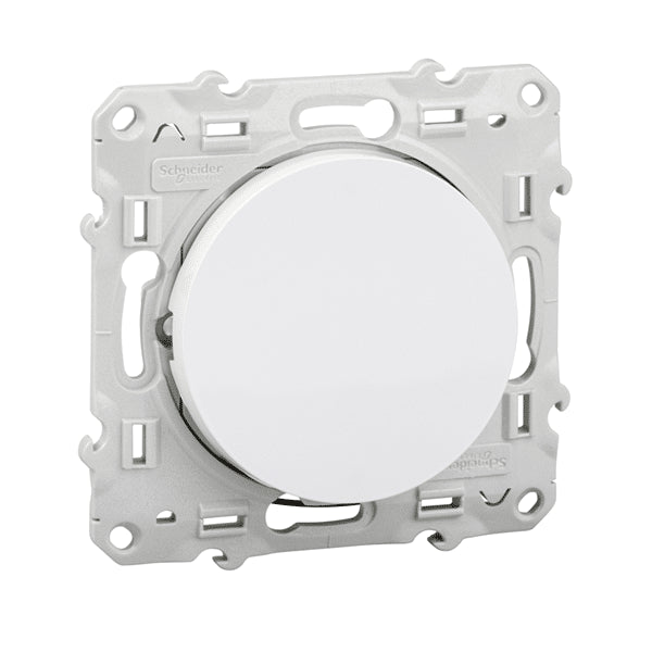 Schneider Odace interrupteur va-et-vient blanc - à voyant lumineux - S520263