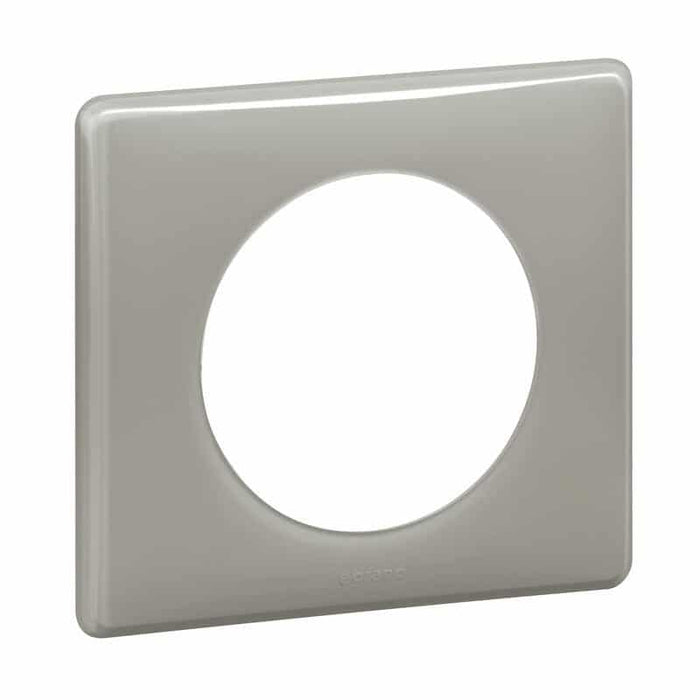 Plaque Céliane Laqué 1 poste finition Gris perle Legrand 066601