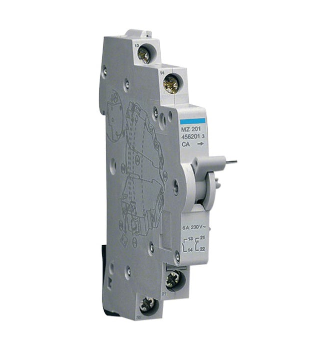 Contact auxiliaire 1O+1F 230V AC HAGER MZ201