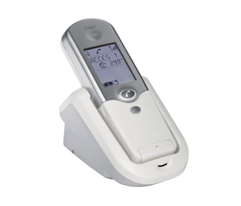 Combiné intérieur radio avec support et base secteur HAGER LCA01F