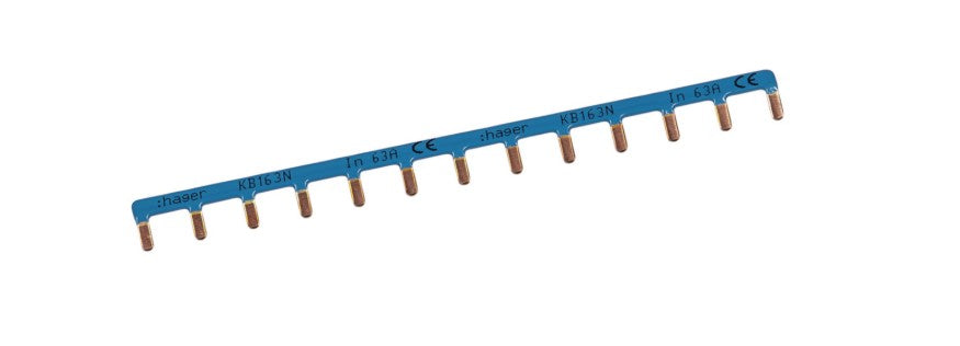 HAGER Peigne neutre bleu 13 modules KB163N