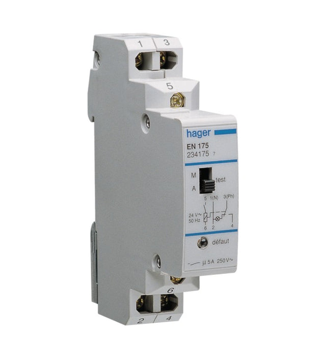 HAGER Relais sécurité pour DSC gaz 24V EN175