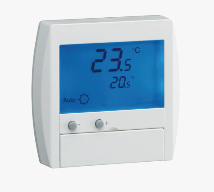 HAGER Thermostat digital avec entrée fil pilote 25120