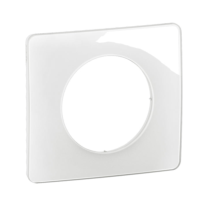 Céliane - plaque de finition 1 poste blanc émaillé - Legrand CP0001