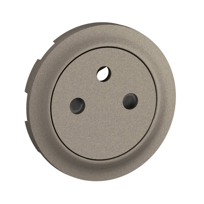 Céliane - enjoliveur prise de courant 2P+T - surface titanium - Legrand CT0111