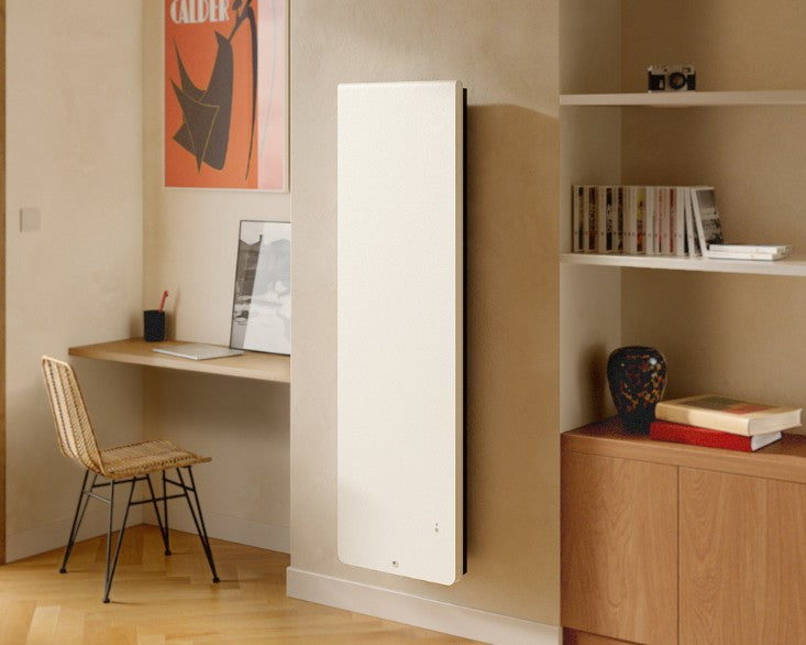 Radiateur électrique Equateur 5 - 1500W connecté inertie vertical blanc - Thermor 428405