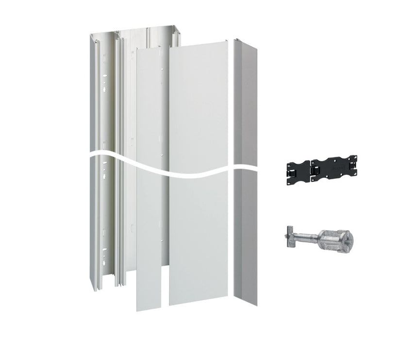 Pack goulotte GTL mini Gamma+ 13 - 2 couvercles - 2 x 1,3m Hager JK213D