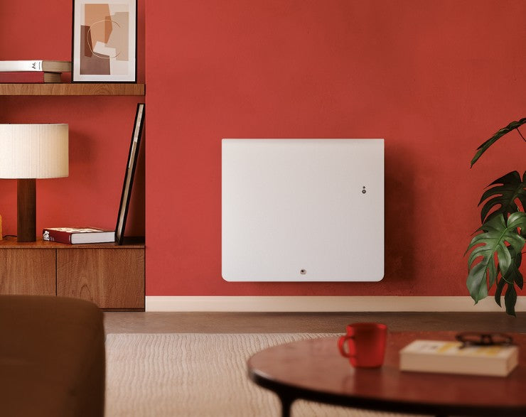 Radiateur électrique Equateur 5 - 1500W connecté inertie horizontal blanc - Thermor 428390