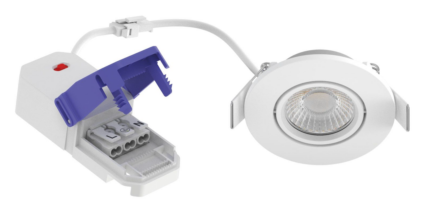 Spot LED 6W à encastrer EDOS CCT - 2700-3000-4000K blanc dimmable - Aric 11060