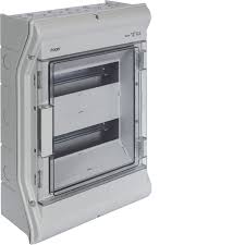 Coffret étanche IP 55 2X12 modules HAGER VE212F