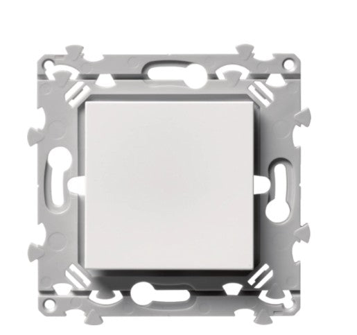 Interrupteur va et vient Essensya - blanc Sanvis 10AX 250V - Hager WE001