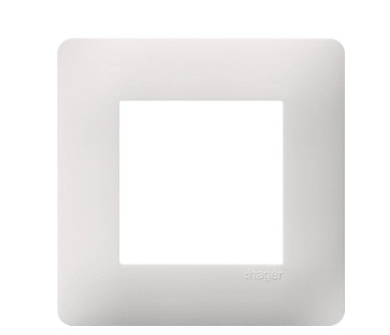 HAGER Essensya plaque 1 poste blanc WE401
