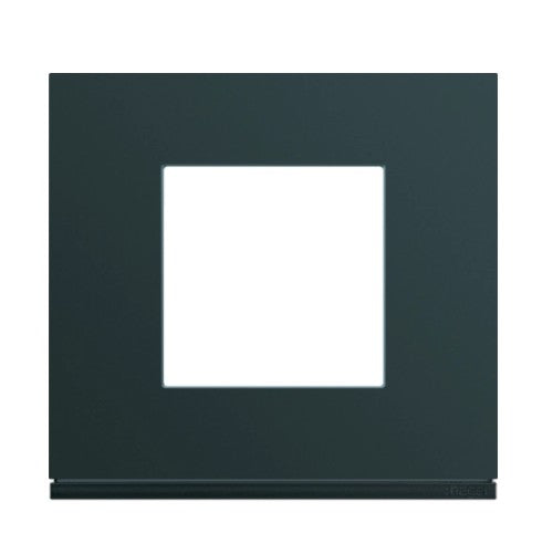 Plaque gallery 1 poste anthracite Hager WXP1002