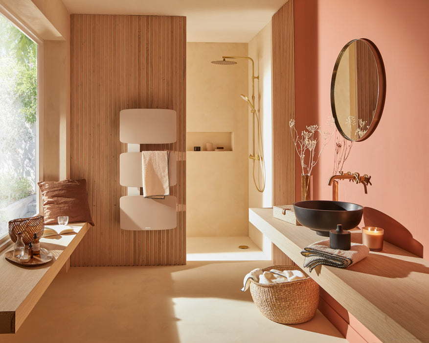 Sèche serviettes électrique connecté Amarilis - mât à droite - Atlantic