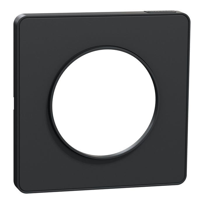 Odace Touch - plaque de finition 1 poste anthracite - Schneider S540802