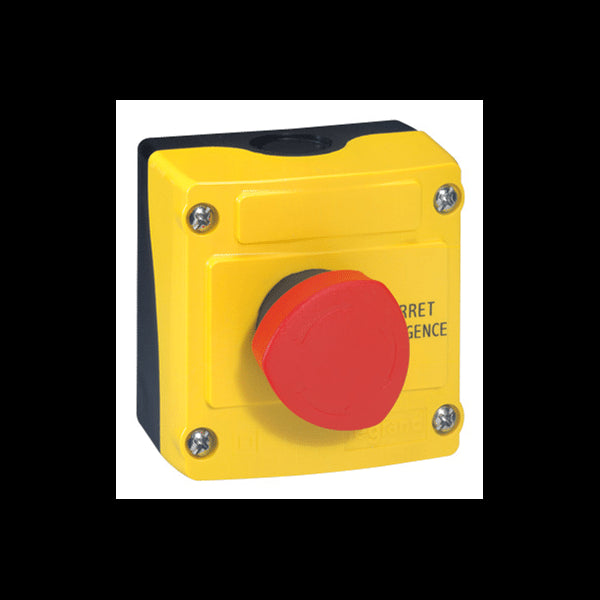 Boite à bouton équipée coup de poing pousser/tourner LEGRAND 024212