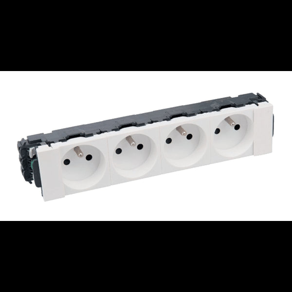 Prise Mosaic 4X2P+T CLIP DIRECT LEGRAND 077104L