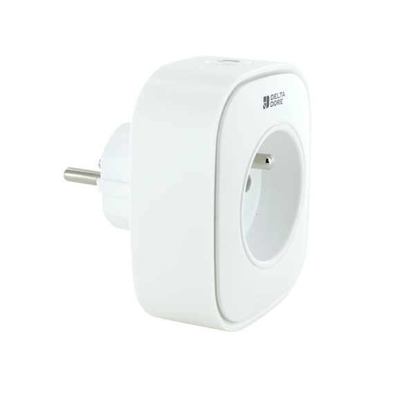 Prise connectée Zigbee blanc - Easy Plug avec mesure de la consommation - Delta Dore