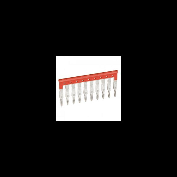 Peigne bloc jonction Viking 3 vis et ressort pour 10 blocs pas de 5 rouge 037501