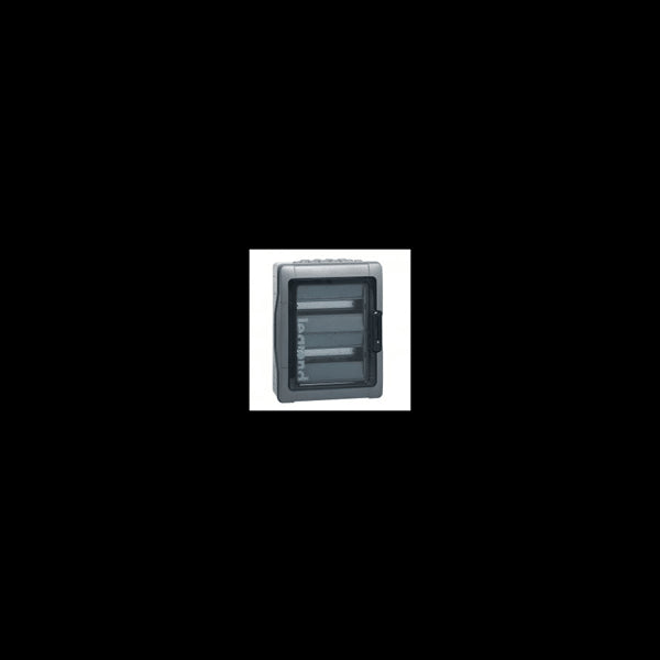 Coffret Plexo 2x12 modules étanche IP 65/IK 09 Gris - Legrand 001922