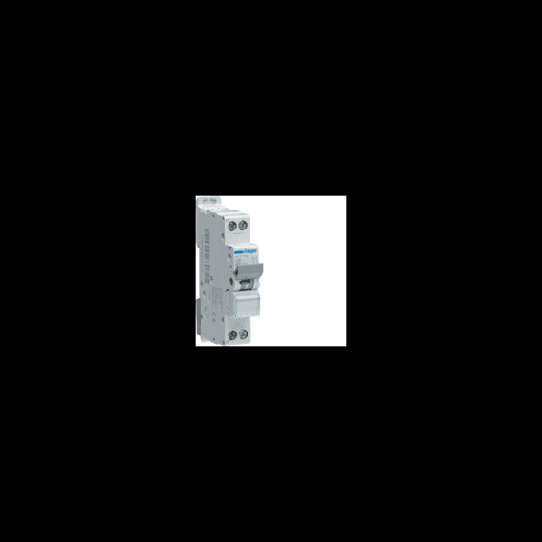 Disjoncteur 1P+N 6/10kA Courbe D 16A 1 module HAGER NGT716