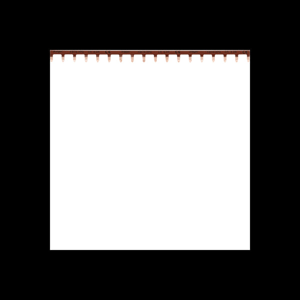 Barre pontage 1P 10mm² marron 18M HAGER KB163PG