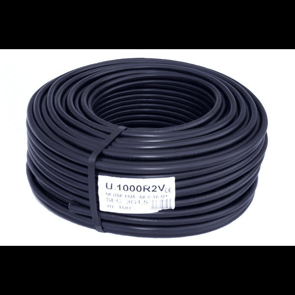 Câble rigide industriel couronne de 50m 5G2.5mm² R02V5G2.5