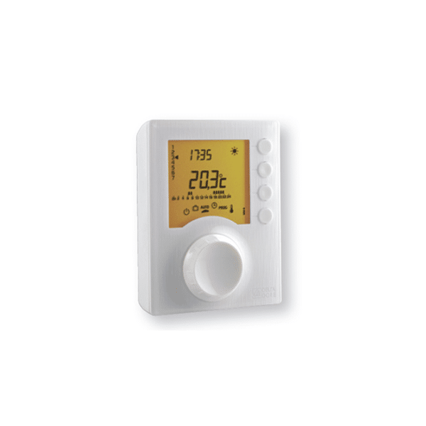 Thermostat programmable Radio pour chaudière ou PAC non réversible TYBOX 157 DELTA DORE 6053021