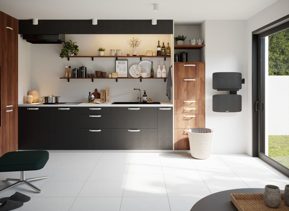 Sèche serviettes Amarilis - mât gauche connecté - Atlantic