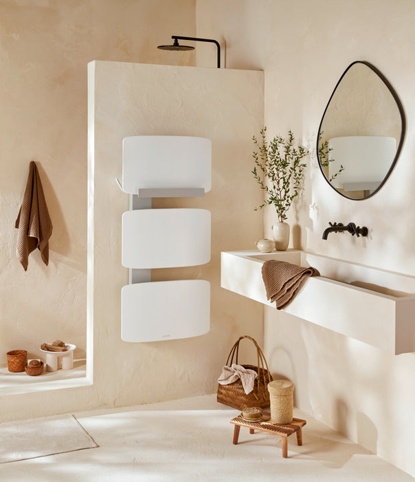 Sèche serviettes Amarilis - mât gauche connecté - Atlantic