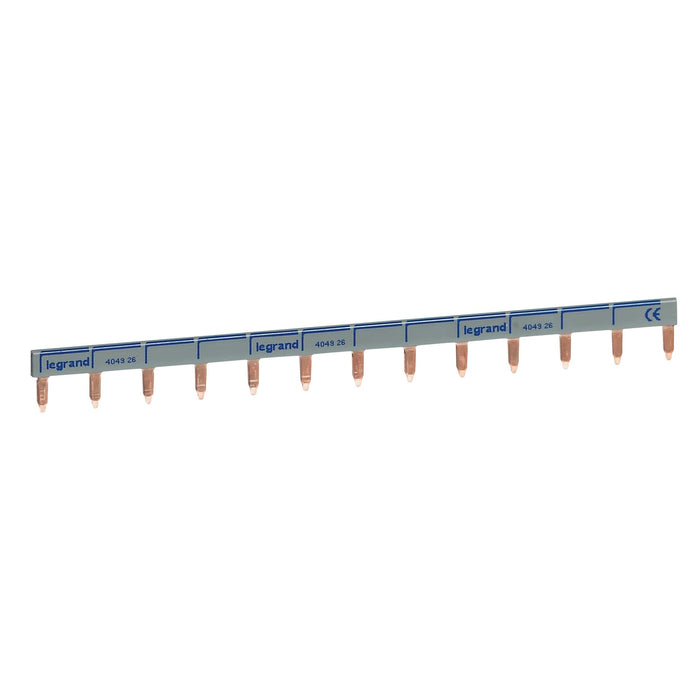 Peigne d’alimentation HX² 1P universel phase + neutre Longueur 13 modules LEGRAND 404926