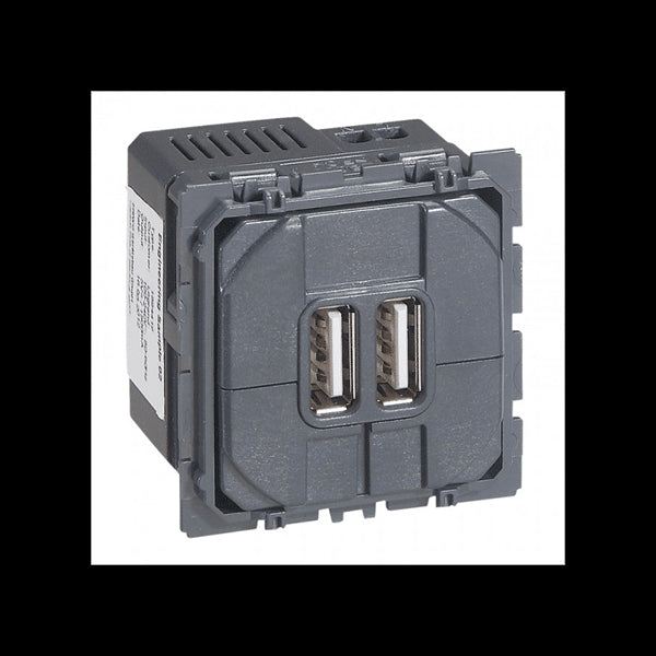 Prise double usb Céliane - chargeur universel 2400mA - Legrand 067462