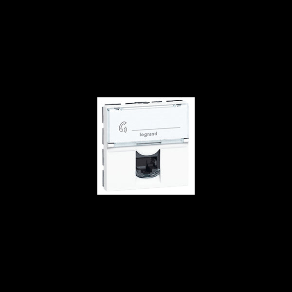 Prise RJ 45 programme Mosaic FTP 2 modules Blanc LCS² LEGRAND 076565