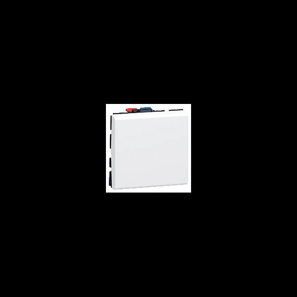 Interrupteur va-et-vient  Mosaic 10A - 2 modules blanc - LEGRAND 077011L