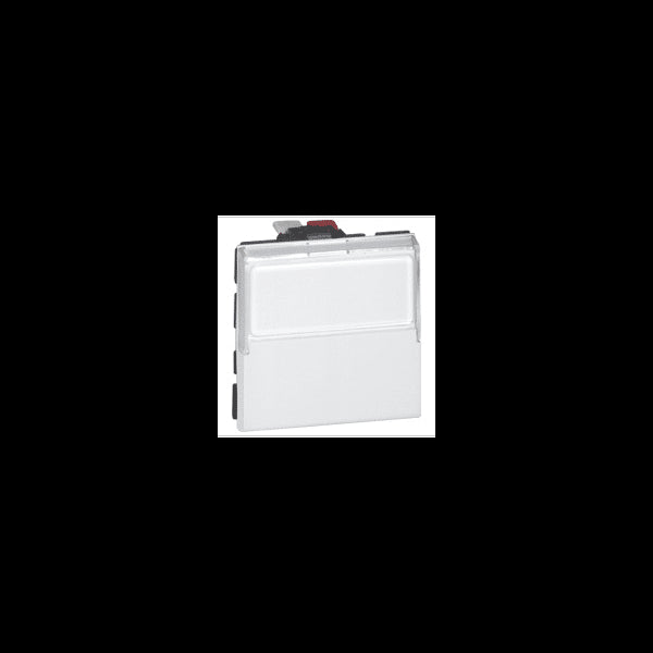 Poussoir inverseur porte étiquette Mosaic Blanc antimicrobien 2 modules LEGRAND 077043L