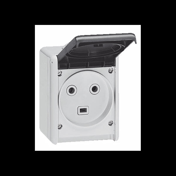 Prise plexo saillie étanche 2P+T 32A IP44 LEGRAND 055872