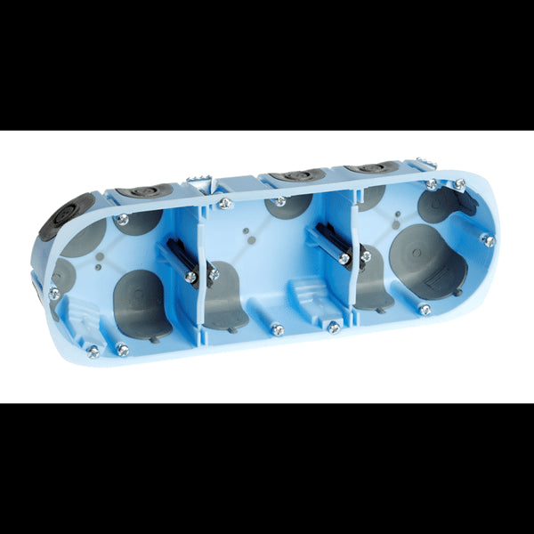 Boîte d'encastrement triple Xl airmetic D67 P40mm EUROHM 52066