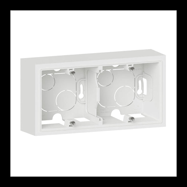 Legrand Dooxie cadre saillie 2 postes finition blanc 600042
