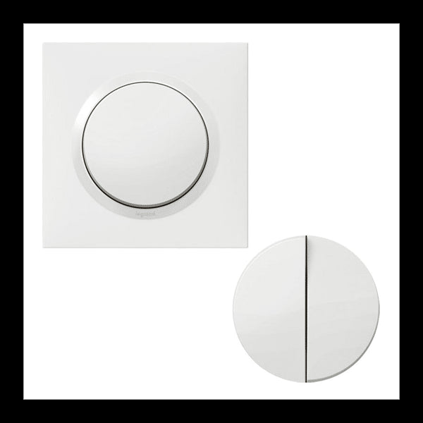 Legrand Dooxie transformeur 5 fonctions va-et-vient ou poussoir livré avec plaque carrée blanche et griffes 600731
