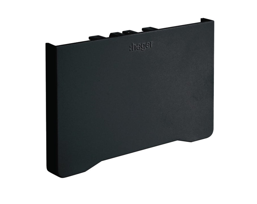 Embout pour goulotte appareillable 50x85mm noir HAGER GBD5008569011
