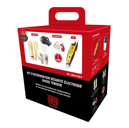 Kit de protection BT NF C18-510 pour habilitation BS avec écran facial CATU KIT18510BS2