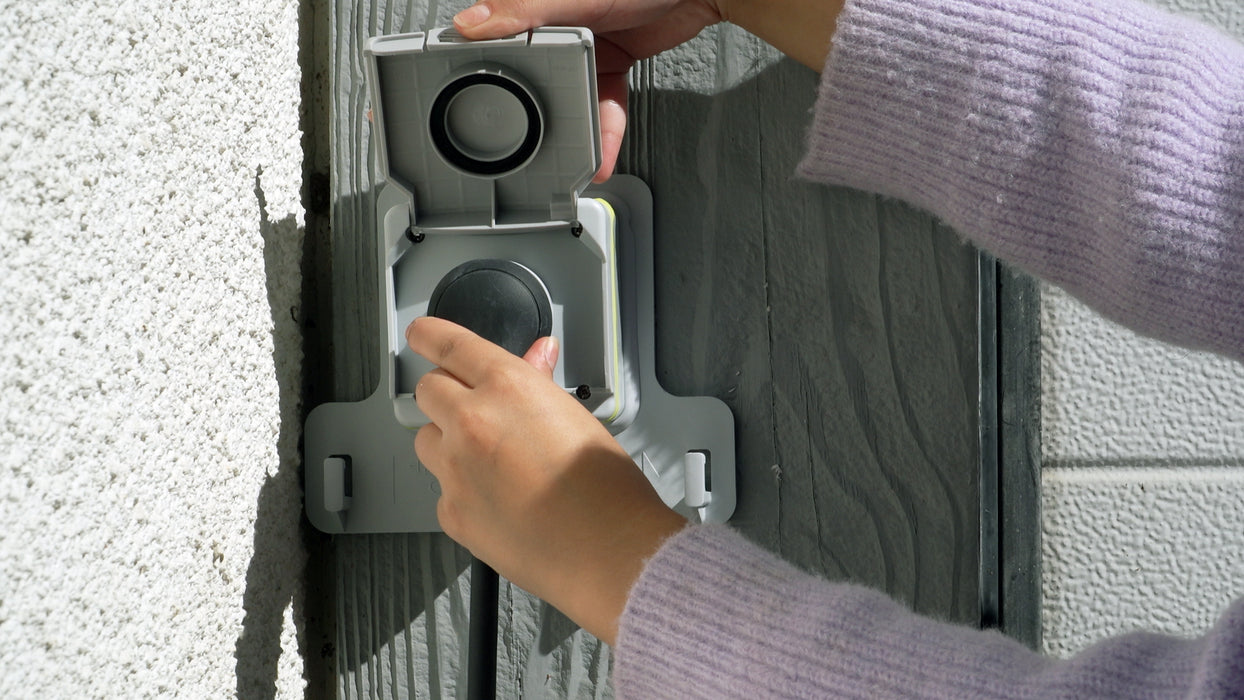 Prêt à poser Green'Up Access - 1 prise sécurisée recharge véhicule électrique - 1 disjoncteur différentiel - Legrand 090476